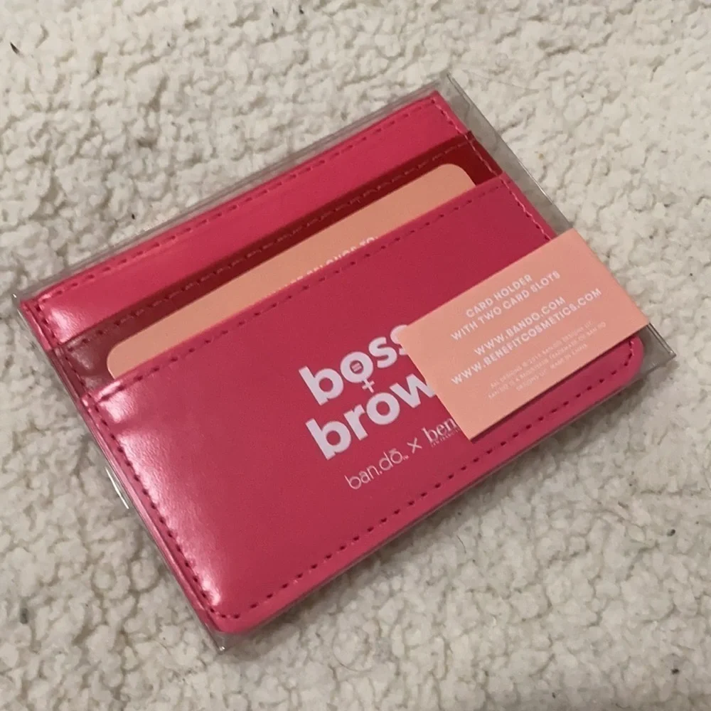 NWT ban.do x Benefit Pink Card Holder Wallet